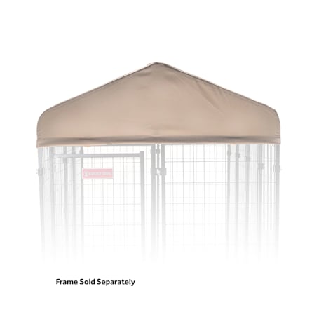 Lucky Dog Khaki Villa Canopy Dog Kennel Cover