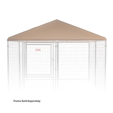 Lucky Dog Khaki Executive Canopy Dog Kennel Cover