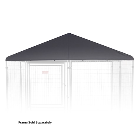Lucky Dog Steel Grey Presidential Canopy Dog Kennel Cover