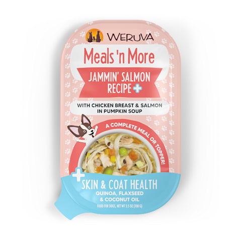 Weruva Meals 'n More Jammin' Salmon with Chicken Breast & Salmon in Pumpkin Soup Wet Dog Food