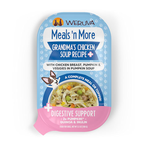 Weruva Meals 'n More Grandma's Chicken Soup with Chicken Breast & Veggies in Pumpkin Soup Wet Dog Food