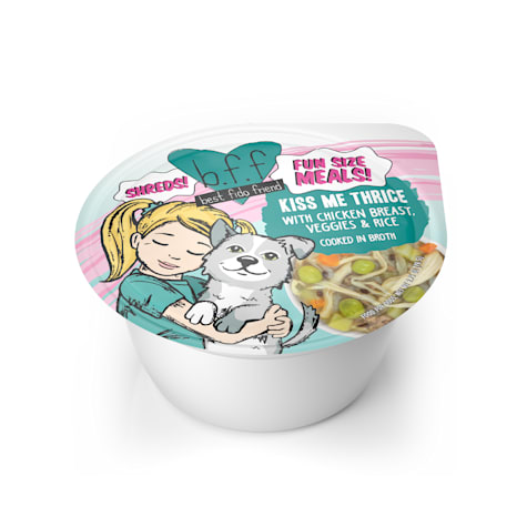 B.F.F. Dog Fun Size Meals! Kiss Me Thrice with Chicken Breast, Veggies & Rice Cooked in Broth Wet Dog Food