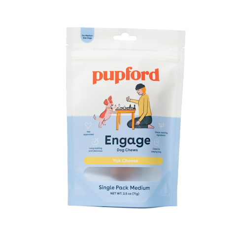 Pupford Natural, Simple Ingredient Cheese Yak Chew Medium Dog Treat
