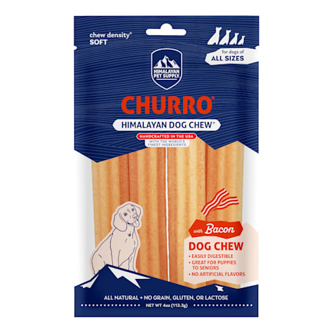 Himalayan Dog Chew CHURRO Bacon Dog Treats