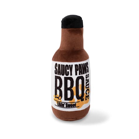 Wagsdale Saucy Paws BBQ Sauce Plush Dog Toy