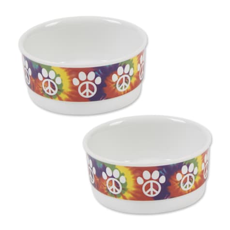 Bone Dry Peace Paw Pet Bowl
