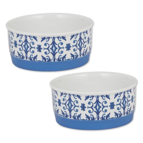 Bone Dry Portuguese Tile Pet Bowl