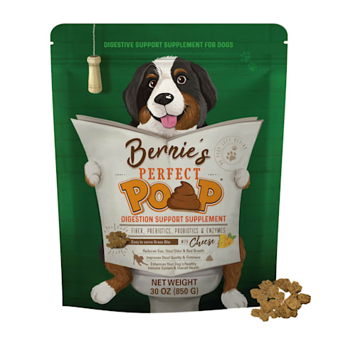 Bernie's Perfect Poop Cheese Flavor Digestion Support Dog Supplement