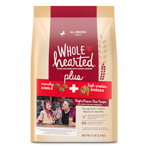 WholeHearted Plus Beef & Brown Rice Recipe with Whole Grains Plus Dry Dog Food