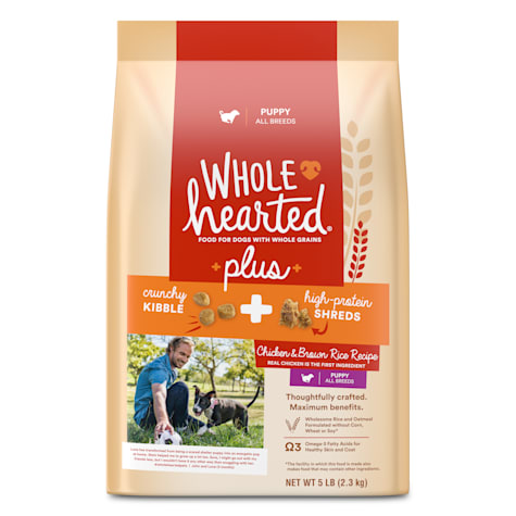 WholeHearted Plus Chicken & Brown Rice Recipe with Whole Grains Dry Puppy Food