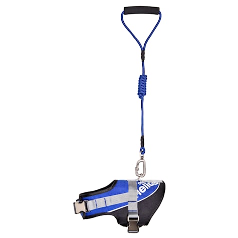 Dog Helios Blue Bark-Mudder Easy Tension 3M Reflective Endurance 2-in-1 Adjustable Dog Leash and Harness