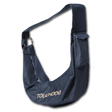 Touchdog Navy 'Paw-Ease' Over-The-Shoulder Travel Sling Pet Carrier
