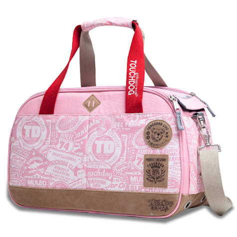 Touchdog Pink Airline Approved Around-The-Globe Passport Designer Pet Carrier
