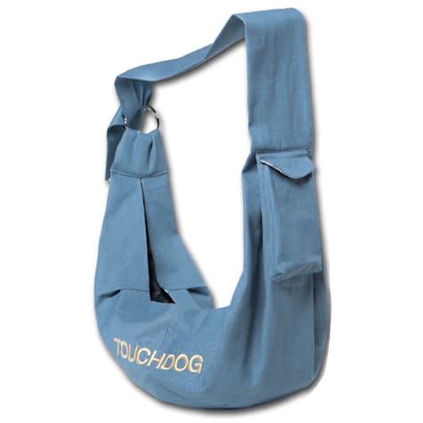 Touchdog Blue 'Paw-Ease' Over-The-Shoulder Travel Sling Pet Carrier