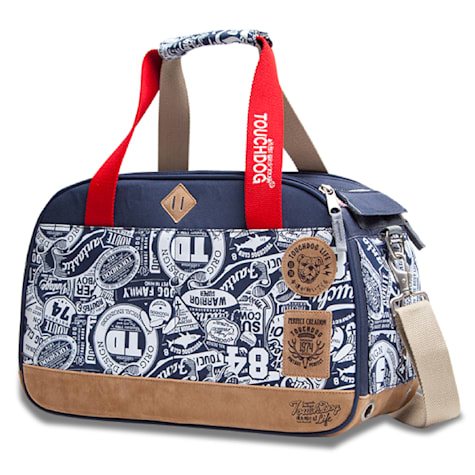 Touchdog Blue Airline Approved Around-The-Globe Passport Designer Pet Carrier
