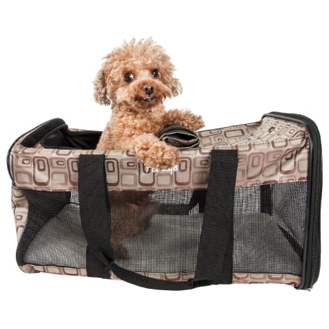 Pet Life Brown Airline Approved 'Flightmax' Collapsible Pet Carrier