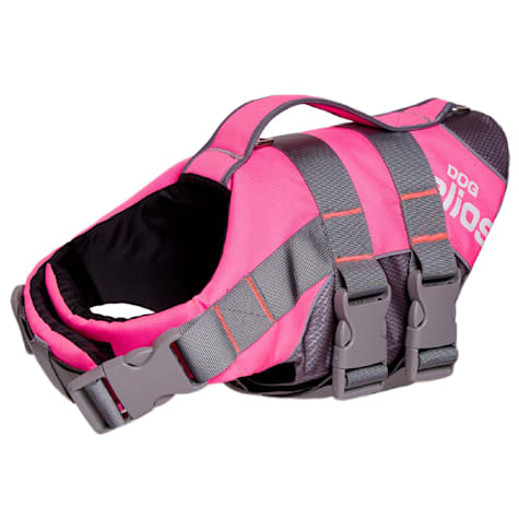 Dog Helios Pink Splash-Explore Outer Performance 3M Reflective and Adjustable Buoyant Dog Harness and Life Jacket
