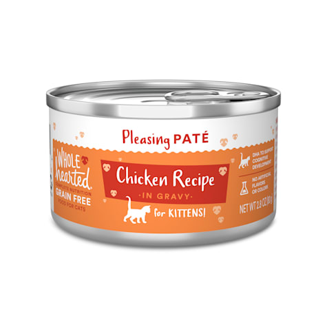 WholeHearted Grain Free Chicken Recipe in Gravy Wet Food Pate for Kittens