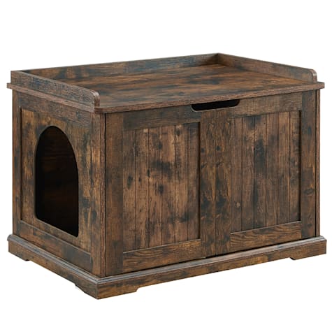 UniPaws Cat Litter Box Enclosure in Rustic