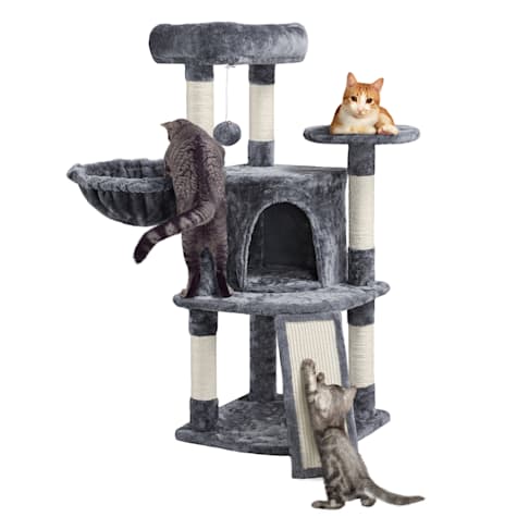 Topeakmart Medium Plush Cat Tree for Small Kittens