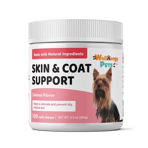 Wellnergy Pets Skin & Coat Support Omega Fish Oil Soft Chews for Dogs