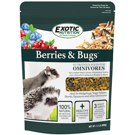 Exotic Nutrition Berries & Bugs Small Pet Food