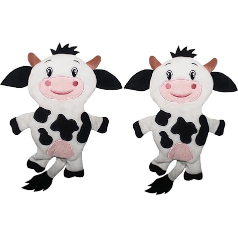 Piggy Poo and Crew Cow Paper Crinkle Squeaker Toy