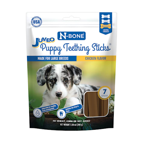 N-Bone Jumbo Puppy Teething Sticks Chicken Flavor Dog Treats