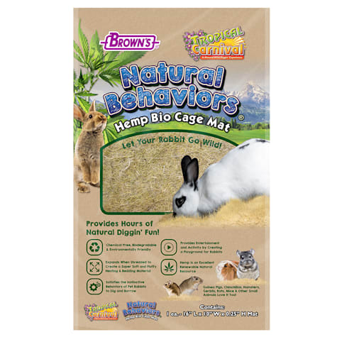 Brown's Tropical Carnival Natural Behaviors Hemp Bio Cage Mat