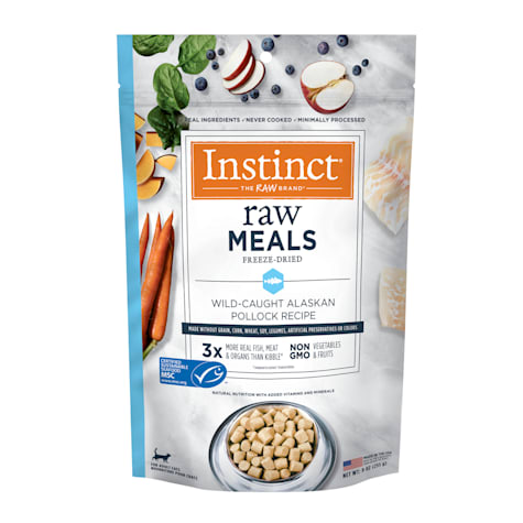 Instinct Freeze Dried Raw Meals Grain Free Wild-Caught Alaskan Pollock Recipe Cat Food