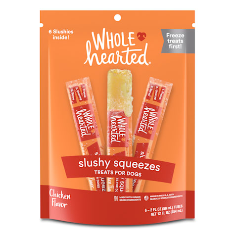 WholeHearted Slushy Squeeze Chicken Frozen POP Treats for Dogs