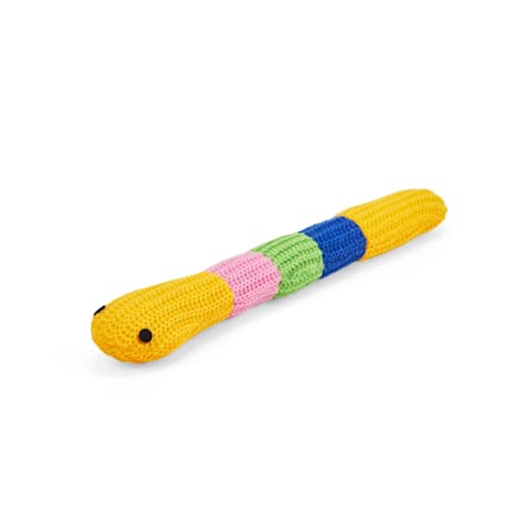 Leaps & Bounds Yellow Crochet Snake Cat Toy