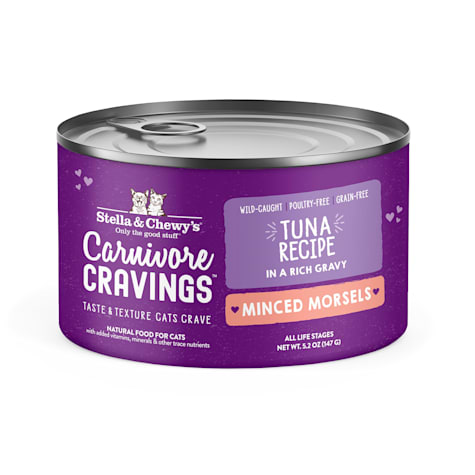 Stella & Chewy's Carnivore Cravings Minced Morsels Wild-Caught Tuna Recipe Wet Cat Food