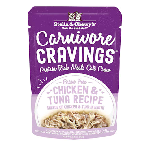Stella & Chewy's Carnivore Cravings Protein Rich Meal or Topper Chicken & Tuna Recipe Wet Cat Food