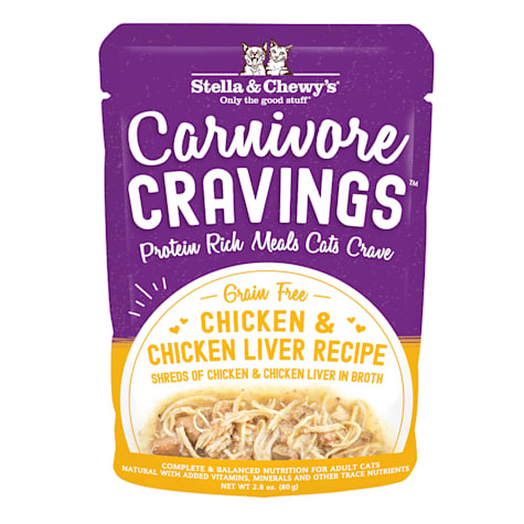 Stella & Chewy's Carnivore Cravings Protein Rich Meal or Topper Chicken & Chicken Liver Recipe Wet Cat Food