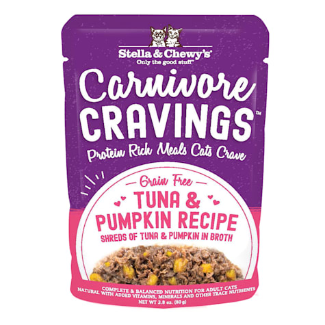 Stella & Chewy's Carnivore Cravings Protein Rich Meal or Topper Tuna & Pumpkin Recipe Wet Cat Food