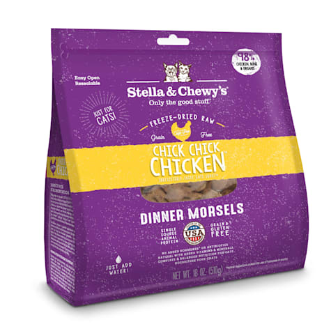 Stella & Chewy's Freeze-Dried Raw Dinner Morsels Protein Rich Chick Chick Chicken Recipe Dry Cat Food