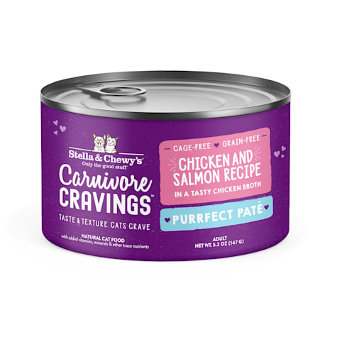 Stella & Chewy's Carnivore Cravings Purrfect Pate Chicken & Salmon Recipe Wet Cat Food