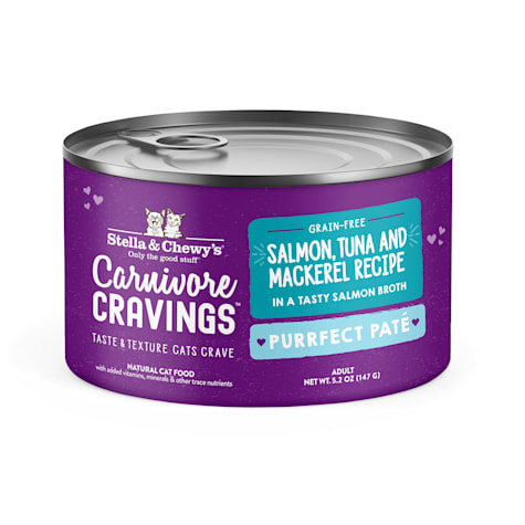 Stella & Chewy's Carnivore Cravings Purrfect Pate Salmon, Tuna & Mackerel Recipe Wet Cat Food