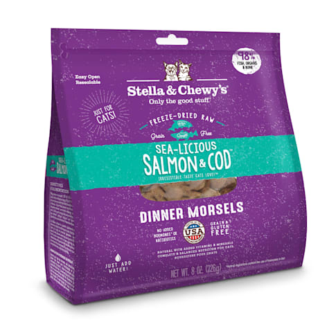 Stella & Chewy's Freeze-Dried Raw Dinner Morsels Protein Rich Sea-Licious Salmon & Cod Recipe Dry Cat Food