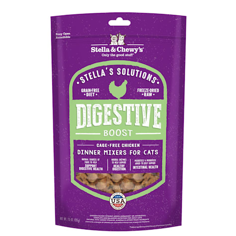 Stella & Chewy's Digestive Boost Cage-Free Chicken Dinner Mixer Dry Cat Food