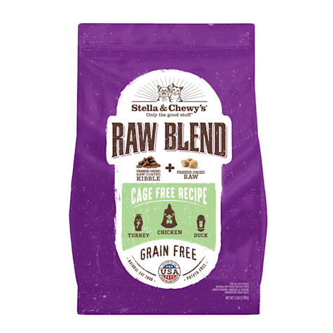 Stella & Chewy's Raw Blend Kibble Grain Free Protein Rich Meals Cage-Free Poultry Recipe Dry Cat Food