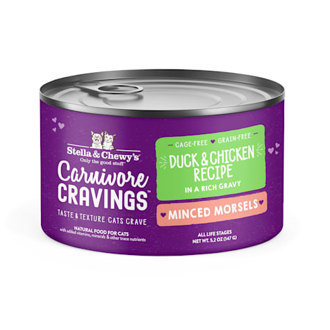Stella & Chewy's Carnivore Cravings Minced Morsels Cage-Free Chicken & Duck Recipe Wet Cat Food