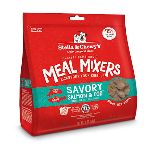 Stella & Chewy's Freeze Dried Raw Savory Salmon & Cod Meal Mixer High Protein Dry Dog Food Topper