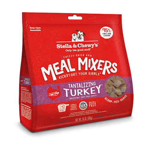 Stella & Chewy's Freeze Dried Raw Tantalizing Turkey Meal Mixer High Protein Dry Dog Food Topper