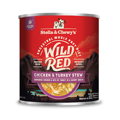 Stella & Chewy's Wild Red High Protein Chicken & Turkey Stew Recipe Wet Dog Food