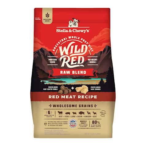 Stella & Chewy's Wild Red Raw Blend High Protein Wholesome Grains Red Meat Recipe Dry Dog Food