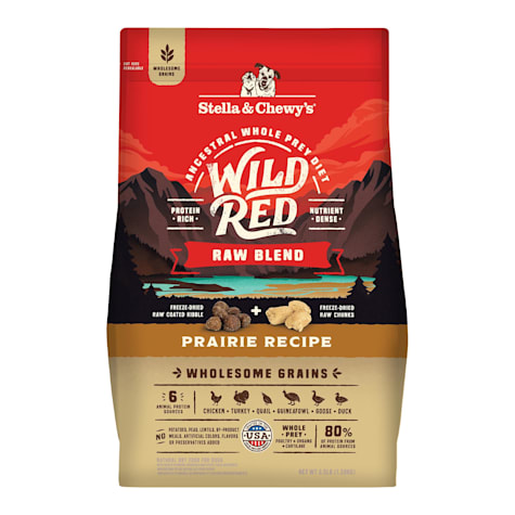 Stella & Chewy's Wild Red Raw Blend High Protein Wholesome Grains Prairie Recipe Dry Dog Food