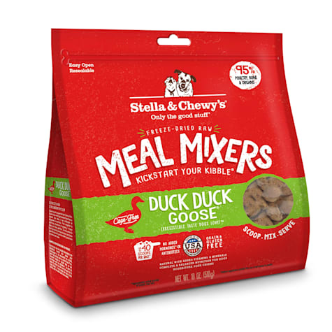 Stella & Chewy's Freeze Dried Raw Duck Duck Goose Meal Mixer High Protein Dry Dog Food Topper