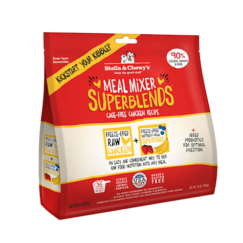 Stella & Chewy's Freeze Dried Raw Cage-Free Chicken Meal Mixers SuperBlends Dry Dog Food Topper